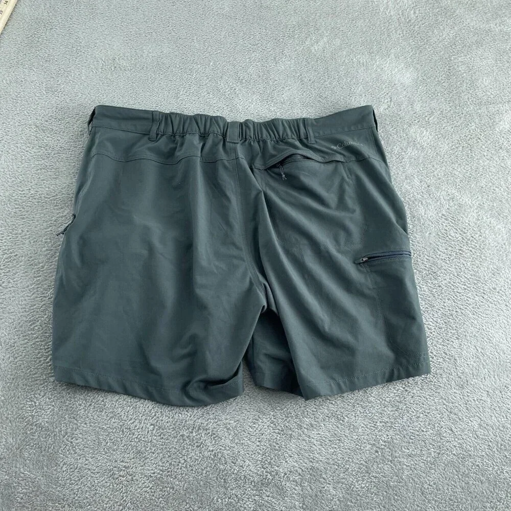 Columbia Mens Cargo Shorts 42/52 Gray Polyester & Elastane 5652